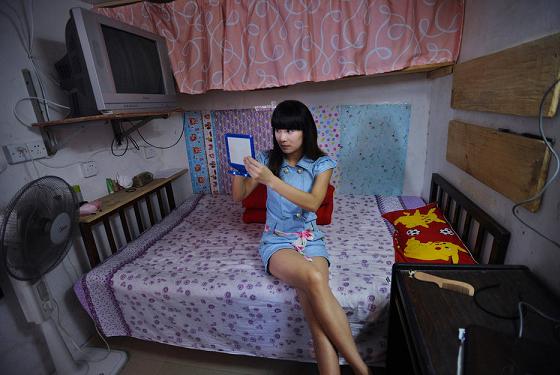 中国人女性の部屋
